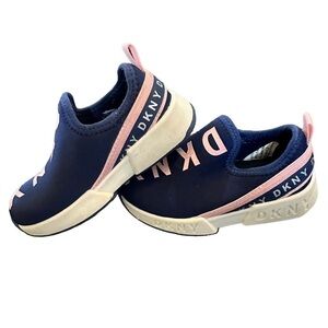 DKNY Maddie Slip On Sneakers Blue Pink Girls Toddler‎ Size 6.5